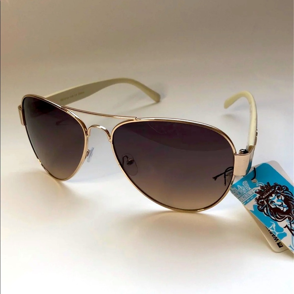 Brown aviator sunglasses